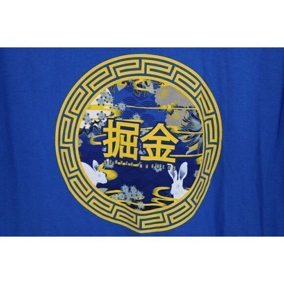 MITCHELL & NESS Men’s Denver Nuggets Tee Shirt Size Large - Picture 3 of 7